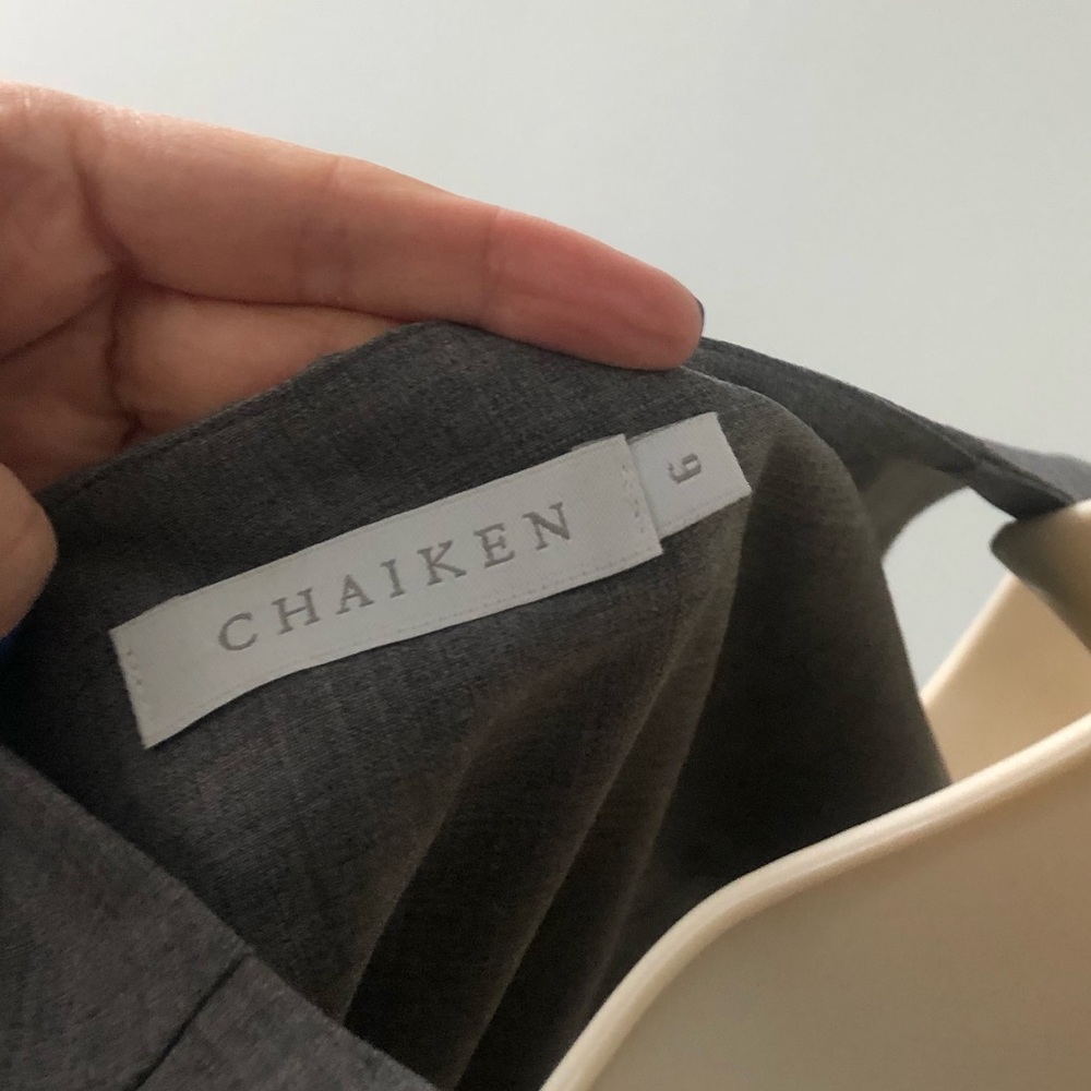 Chaiken sheath dress, sz 6, great for RTO, slight herringbone pattern - Picture 15 of 16